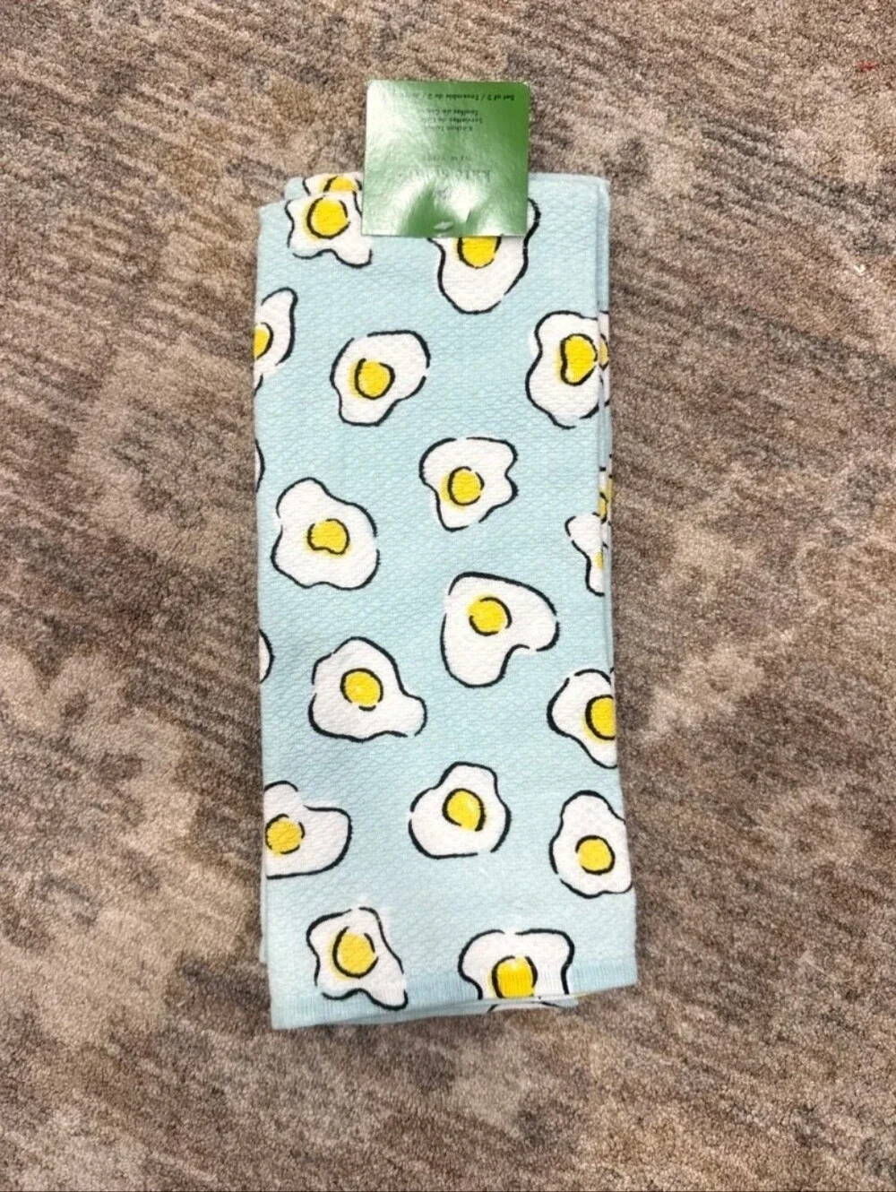 kate spade Light Blue Novelty Egg Print Kitchen Towels, Set Of Two